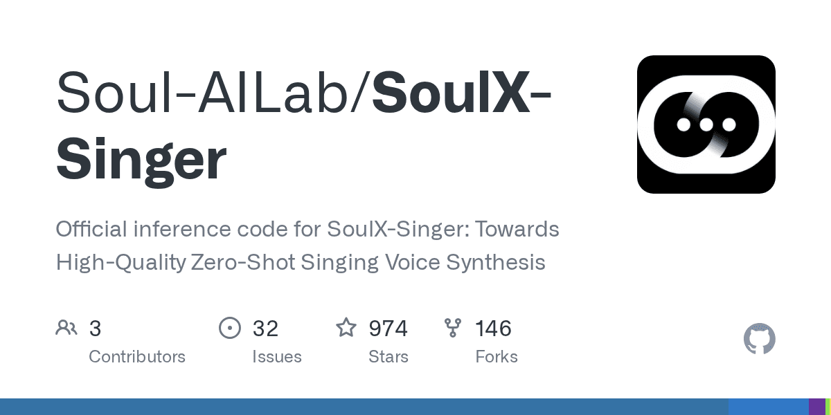 SoulX-Singer – An Open-Source Industrial-Grade Zero-Shot Singing Voice Synthesis Model official screenshot