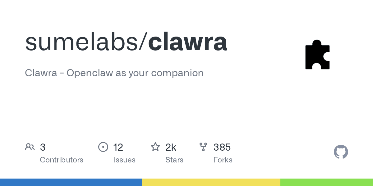 Clawra – An Open-Source AI Virtual Companion Built on OpenClaw official screenshot